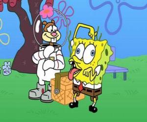 yapboz SpongeBob Sandy ile
